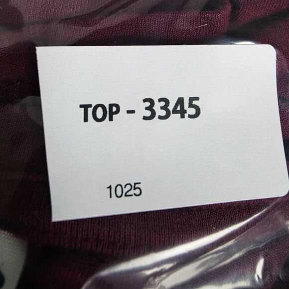 Maurices 24/7 Plaid Short Sleeve Top Black Red White XL - Picture 6 of 6